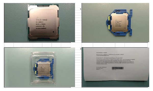 SPS-CPU BDW E5-2609 v4 8C 1.7GHz 85W