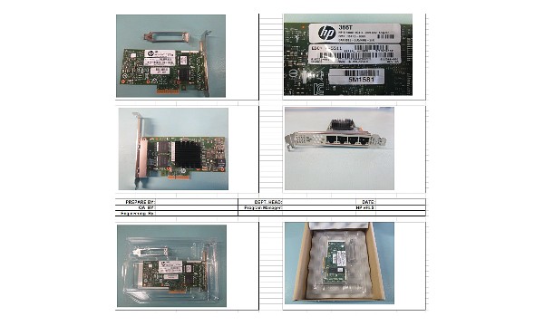 SPS-PCA NIC PCIeG2x4 4p 1GbE RJ45