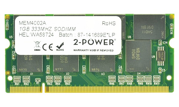 Pavilion zt3309AP 1GB PC2700 333MHz SODIMM