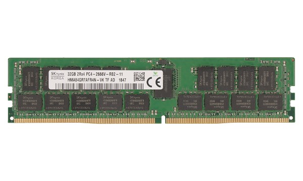 ProLiant DL325 Gen10 Entry 32GB 2Rx4 2666MHz ECC Reg RDIMM CL19